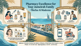 Pharmacy in Jumeirah Dubai — Trusted Healthcare for One of Dubai's Most Established Neighbourhoods