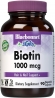 Bluebonnet 1000mcg Biotin Supplement - vegan, gluten free 90 capsules